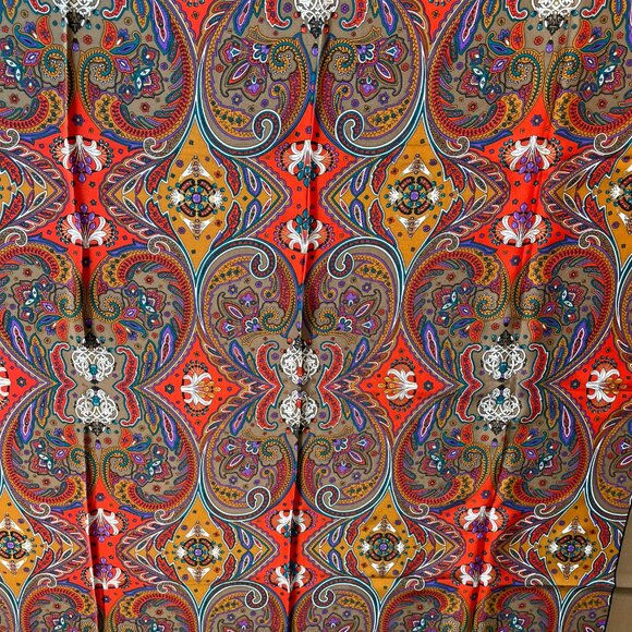 Vintage Christian Dior Silk Paisley Scarf - Picture 4 of 13